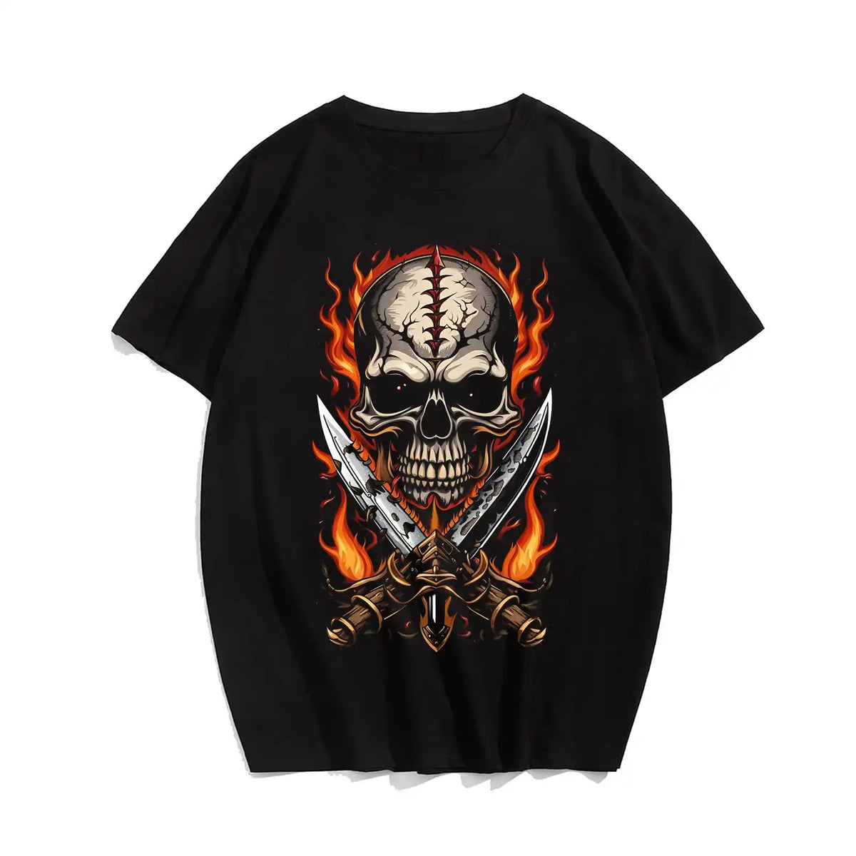 Skull Skeleton T0 5DLS 007 Men T Shirts Big and Tall Men Shirts Plus Size Short Sleeve Fashion Casual T Shirt Graphic Tee Shirts Tshirts - BigTallGuys