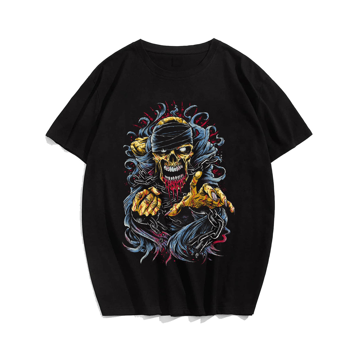 Skull Skeleton T0 5DLS 016 Men T Shirts Big and Tall Men Shirts Plus Size Short Sleeve Fashion Casual T Shirt Graphic Tee Shirts Tshirts