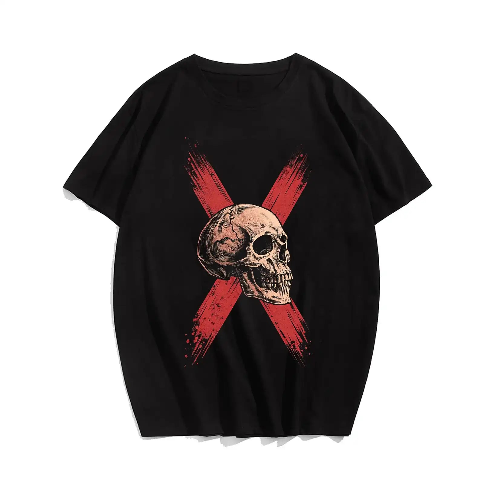 Skull Skeleton T0 5DLS 019 Men T Shirts Big and Tall Men Shirts Plus Size Short Sleeve Fashion Casual T Shirt Graphic Tee Shirts Tshirts - BigTallGuys