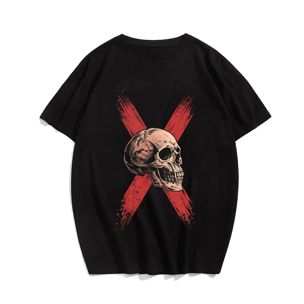 Skull Skeleton T0 5DLS 019 Men T Shirts Big and Tall Men Shirts Plus Size Short Sleeve Fashion Casual T Shirt Graphic Tee Shirts Tshirts - BigTallGuys