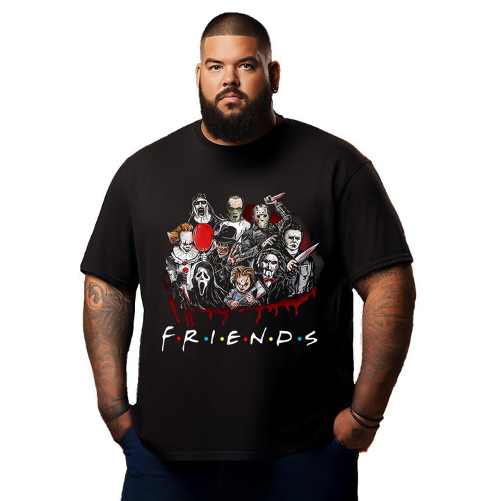 Halloween Horror Movie Night Shirt Halloween Horror T Shirt T0 5DM1 009 Men T Shirts Big and Tall Men Shirts Plus Size Short Sleeve Fashion Casual T Shirt Graphic Tee Shirts Tshirts