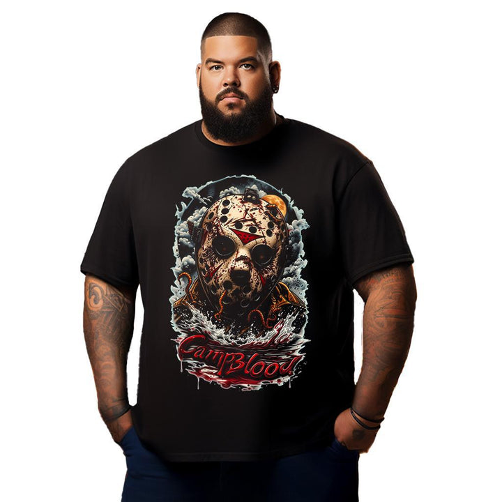 Halloween Horror Movie Night Shirt Halloween Horror T Shirt T0 5DM1 016 Men T Shirts Big and Tall Men Shirts Plus Size Short Sleeve Fashion Casual T Shirt Graphic Tee Shirts Tshirts