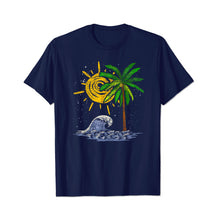 Waves Ocean Palm Trees Men T Shirts Big and Tall Men Shirts Plus Size Short Sleeve Fashion Casual T Shirt Graphic Tee Shirts Tshirts