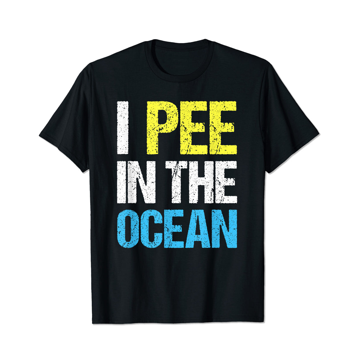 I Pee In The Ocean Funny Beach Vacation Men T Shirts Big and Tall Men Shirts Plus Size Short Sleeve Fashion Casual T Shirt Graphic Tee Shirts Tshirts