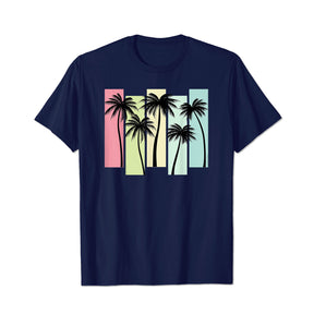 Palm Trees Men T Shirts Big and Tall Men Shirts Plus Size Short Sleeve Fashion Casual T Shirt Graphic Tee Shirts Tshirts