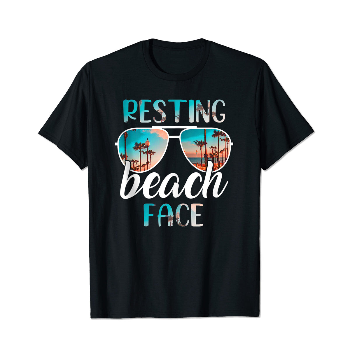 Resting Beach Face Funny Beach Vacation Vintage Retro Men T Shirts Big and Tall Men Shirts Plus Size Short Sleeve Fashion Casual T Shirt Graphic Tee Shirts Tshirts