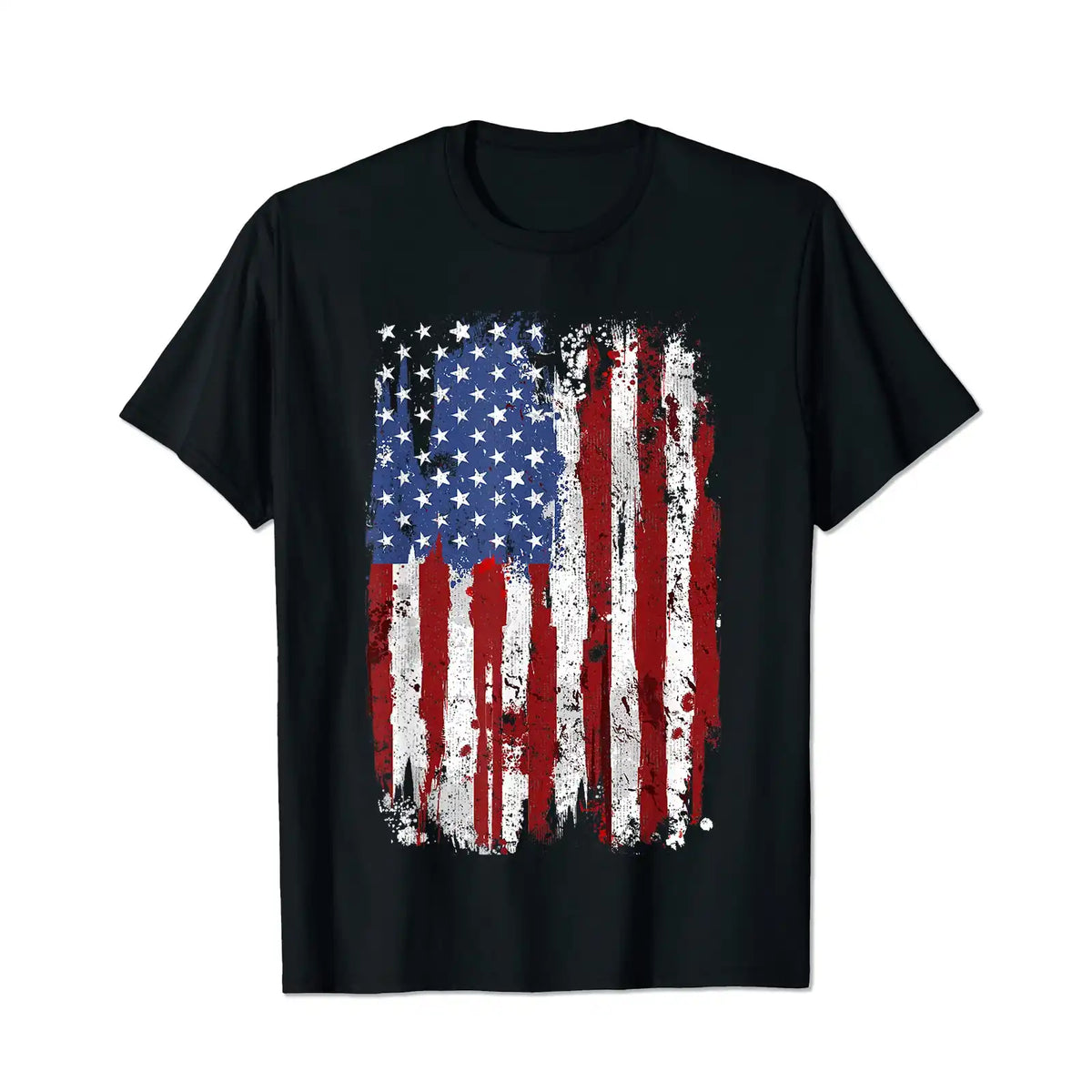 USA Flag American Flag United States Merica 4th Of July Men T Shirts Big and Tall Men Shirts Plus Size Short Sleeve Fashion Casual T Shirt Graphic Tee Shirts Tshirts - BigTallGuys