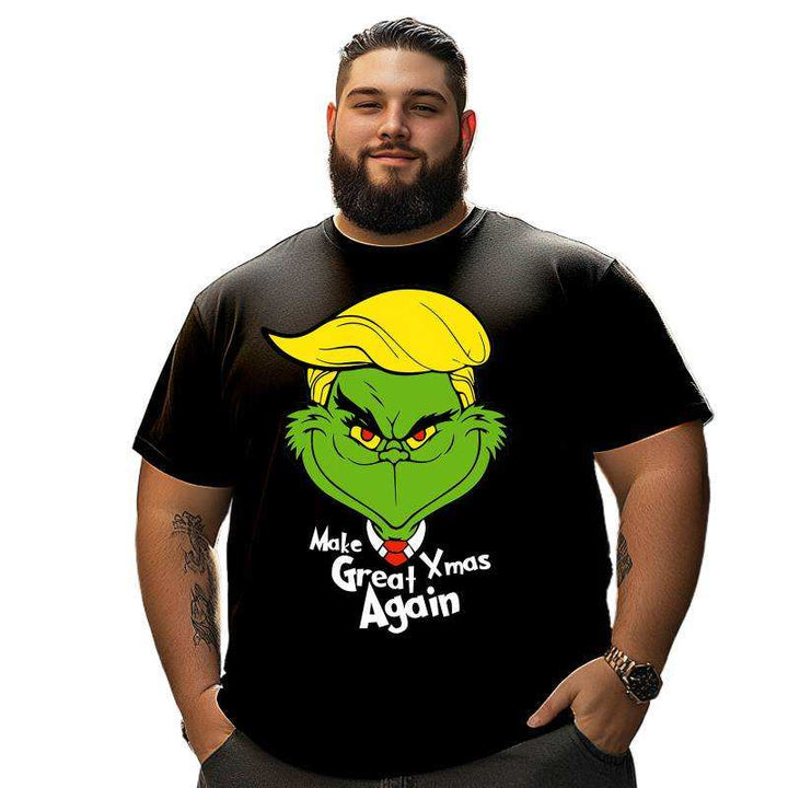 Christmas T Shirt for Men Big & Tall Men Xmas T Shirt T0 5DOJ 019 Men T Shirts Big and Tall Men Shirts Plus Size Short Sleeve Fashion Casual T Shirt Graphic Tee Shirts Tshirts