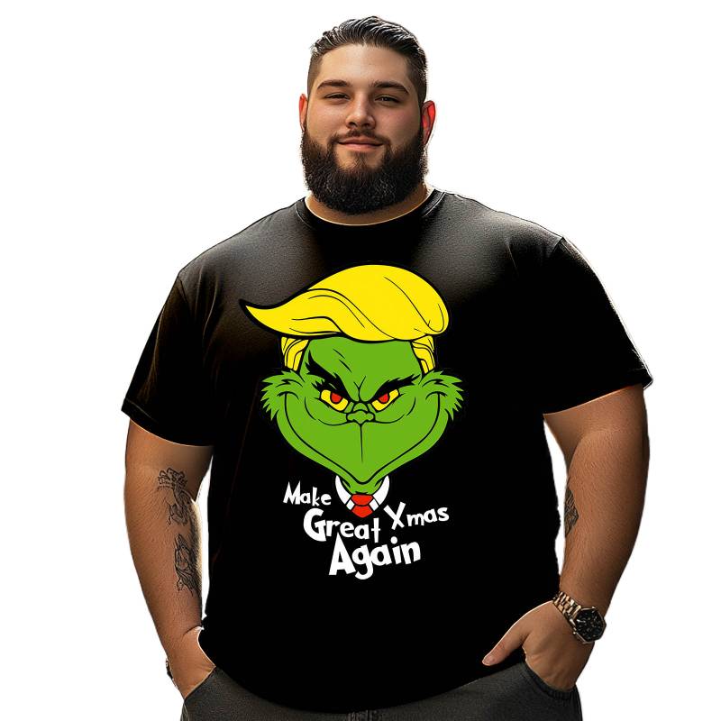 Christmas T Shirt for Men Big & Tall Men Xmas T Shirt T0 5DOJ 019 Men T Shirts Big and Tall Men Shirts Plus Size Short Sleeve Fashion Casual T Shirt Graphic Tee Shirts Tshirts