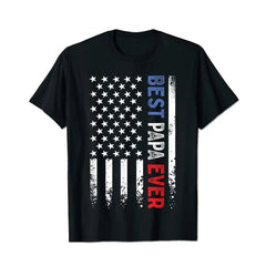 Best Papa Ever Men T Shirts Big and Tall Men Shirts Plus Size Short Sleeve Fashion Casual T Shirt Graphic Tee Shirts Tshirts - BigTallGuys