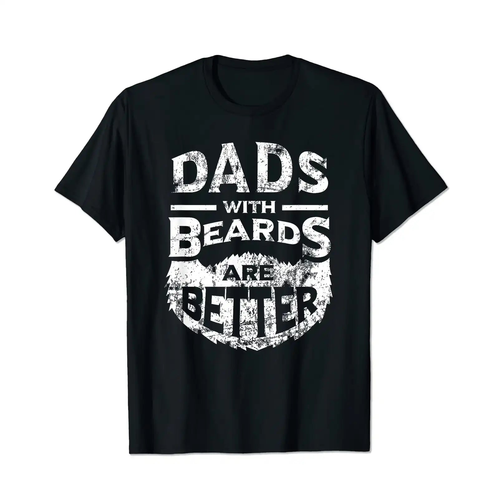 Dads With Beards Are Better 2 Men T Shirts Big and Tall Men Shirts Plus Size Short Sleeve Fashion Casual T Shirt Graphic Tee Shirts Tshirts - BigTallGuys
