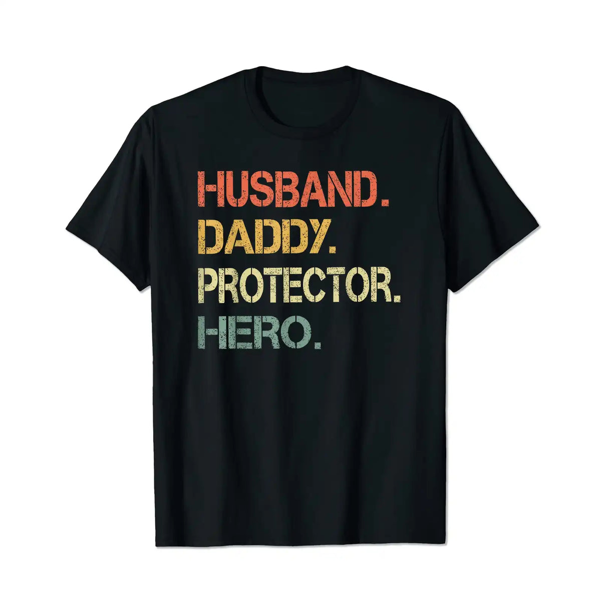 Husband Daddy Protector Hero Men T Shirts Big and Tall Men Shirts Plus Size Short Sleeve Fashion Casual T Shirt Graphic Tee Shirts Tshirts - BigTallGuys