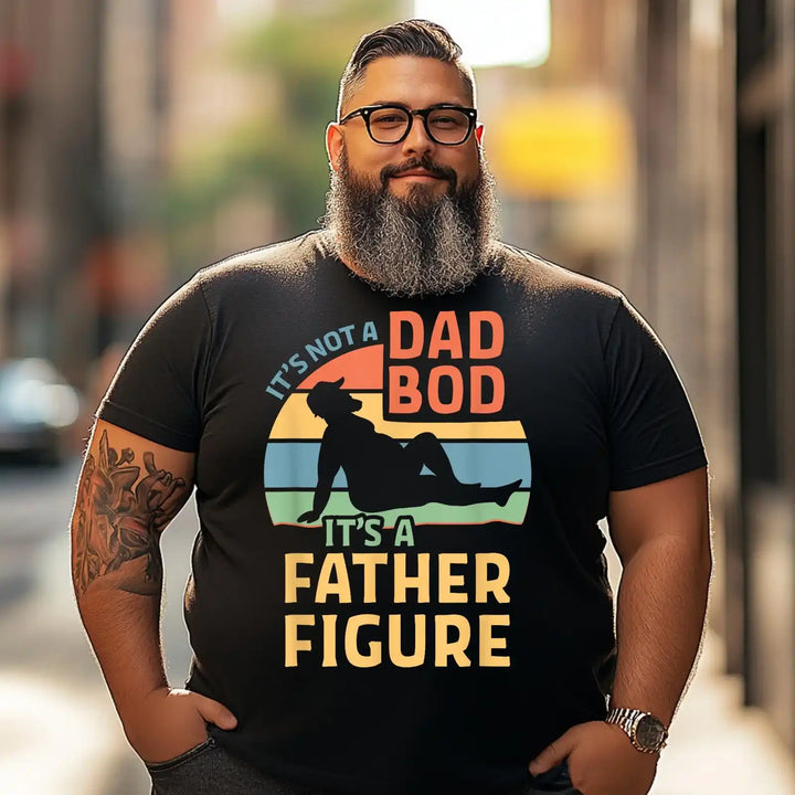 It's Not a Dad Bod It's a Father Figure Men T Shirts Big and Tall Men Shirts Plus Size Short Sleeve Fashion Casual T Shirt Graphic Tee Shirts Tshirts