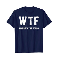 WTF Where's The Food Men T Shirts Big and Tall Men Shirts Plus Size Short Sleeve Fashion Casual T Shirt Graphic Tee Shirts Tshirts - BigTallGuys