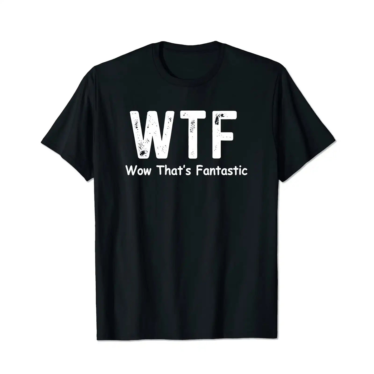 WTF Wow That's Fantastic Men T Shirts Big and Tall Men Shirts Plus Size Short Sleeve Fashion Casual T Shirt Graphic Tee Shirts Tshirts - BigTallGuys