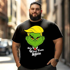Christmas T Shirt for Men Big & Tall Men Xmas T Shirt T0 5DOJ 002 Men T Shirts Big and Tall Men Shirts Plus Size Short Sleeve Fashion Casual T Shirt Graphic Tee Shirts Tshirts - BigTallGuys
