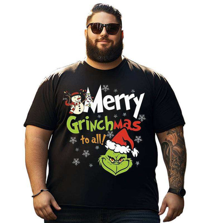 Christmas T Shirt for Men Big & Tall Men Xmas T Shirt T0 5DOJ 001 Men T Shirts Big and Tall Men Shirts Plus Size Short Sleeve Fashion Casual T Shirt Graphic Tee Shirts Tshirts