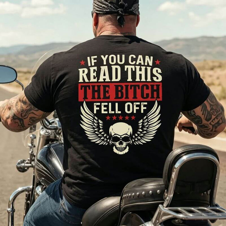 If You Can Read This Men Cotton Tee Motorcycle T Shirt