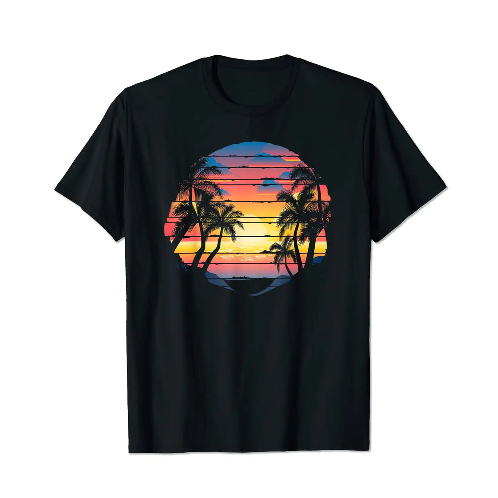Sunset Beach 2 Men T Shirts Big and Tall Men Shirts Plus Size Short Sleeve Fashion Casual T Shirt Graphic Tee Shirts Tshirts - BigTallGuys