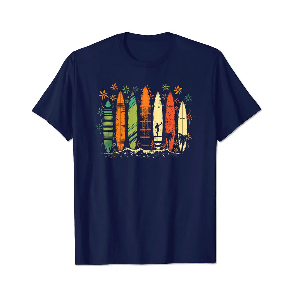 Surfboarder Hawaii Wave Surfing Beach Surfer 2 Men T Shirts Big and Tall Men Shirts Plus Size Short Sleeve Fashion Casual T Shirt Graphic Tee Shirts Tshirts - BigTallGuys