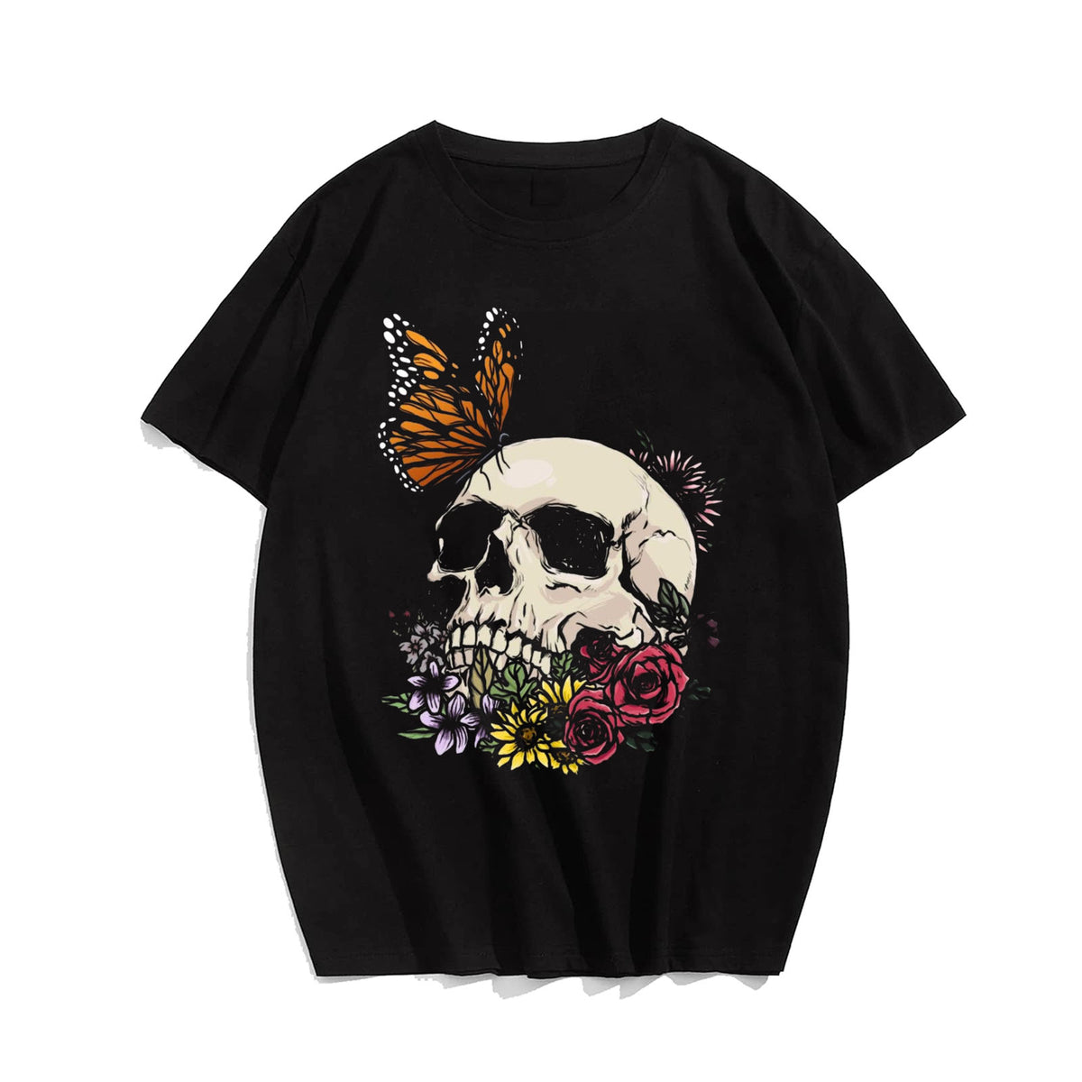 Skull Skeleton T0 5DLS 012 Men T Shirts Big and Tall Men Shirts Plus Size Short Sleeve Fashion Casual T Shirt Graphic Tee Shirts Tshirts