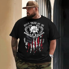 Skull Skeleton T0 5DLS 011 Men T Shirts Big and Tall Men Shirts Plus Size Short Sleeve Fashion Casual T Shirt Graphic Tee Shirts Tshirts - BigTallGuys