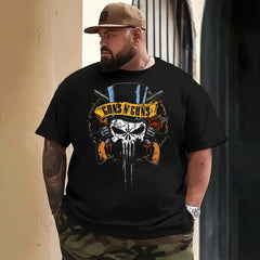 Skull Skeleton T0 5DLS 020 Men T Shirts Big and Tall Men Shirts Plus Size Short Sleeve Fashion Casual T Shirt Graphic Tee Shirts Tshirts - BigTallGuys