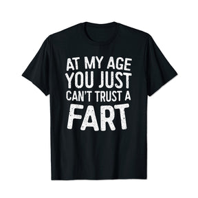 Cant Trust Fart Funny Men T-Shirts, Plus Size Short Sleeve T Shirt for Men Big and Tall Men Tees Shirts