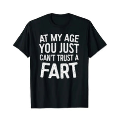 Cant Trust Fart Funny Men T-Shirts, Plus Size Short Sleeve T Shirt for Men Big and Tall Men Tees Shirts - BigTallGuys