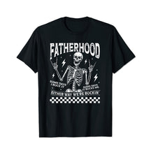 Fatherhood Some Days I Rock It Father's Day Skeleton Dad Men T Shirts Big and Tall Men Shirts Plus Size Short Sleeve Fashion Casual T Shirt Graphic Tee Shirts Tshirts