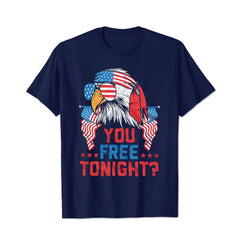 You Free Tonight Freedom Patriotic USA American Men T Shirts Big and Tall Men Shirts Plus Size Short Sleeve Fashion Casual T Shirt Graphic Tee Shirts Tshirts - BigTallGuys