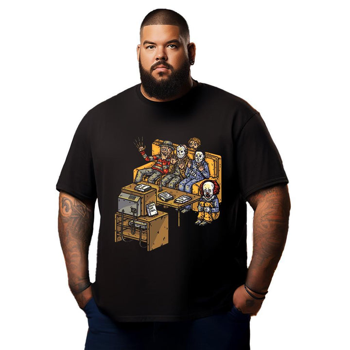 Halloween Horror Movie Night Shirt Halloween Horror T Shirt T0 5DM1 018 Men T Shirts Big and Tall Men Shirts Plus Size Short Sleeve Fashion Casual T Shirt Graphic Tee Shirts Tshirts