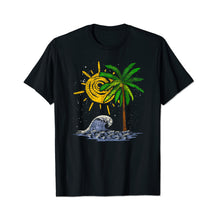 Waves Ocean Palm Trees Men T Shirts Big and Tall Men Shirts Plus Size Short Sleeve Fashion Casual T Shirt Graphic Tee Shirts Tshirts