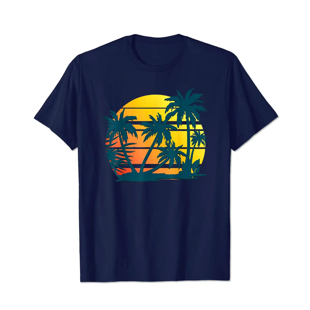 Coconut Palm Trees Men T Shirts Big and Tall Men Shirts Plus Size Short Sleeve Fashion Casual T Shirt Graphic Tee Shirts Tshirts - BigTallGuys
