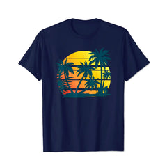 Coconut Palm Trees Men T Shirts Big and Tall Men Shirts Plus Size Short Sleeve Fashion Casual T Shirt Graphic Tee Shirts Tshirts - BigTallGuys
