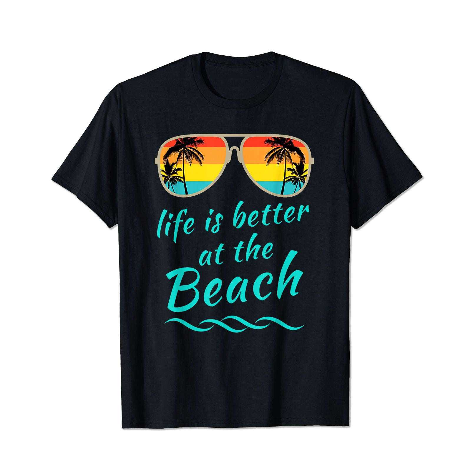 Life Is Better at The Beach 3 Men T Shirts Big and Tall Men Shirts Plus Size Short Sleeve Fashion Casual T Shirt Graphic Tee Shirts Tshirts
