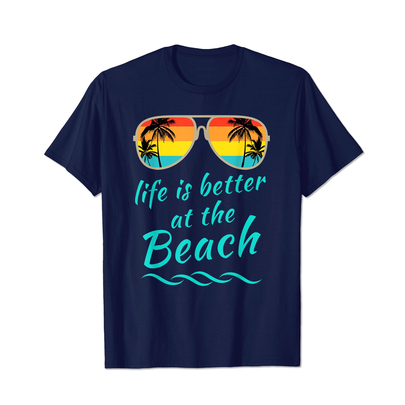 Life Is Better at The Beach 3 Men T Shirts Big and Tall Men Shirts Plus Size Short Sleeve Fashion Casual T Shirt Graphic Tee Shirts Tshirts