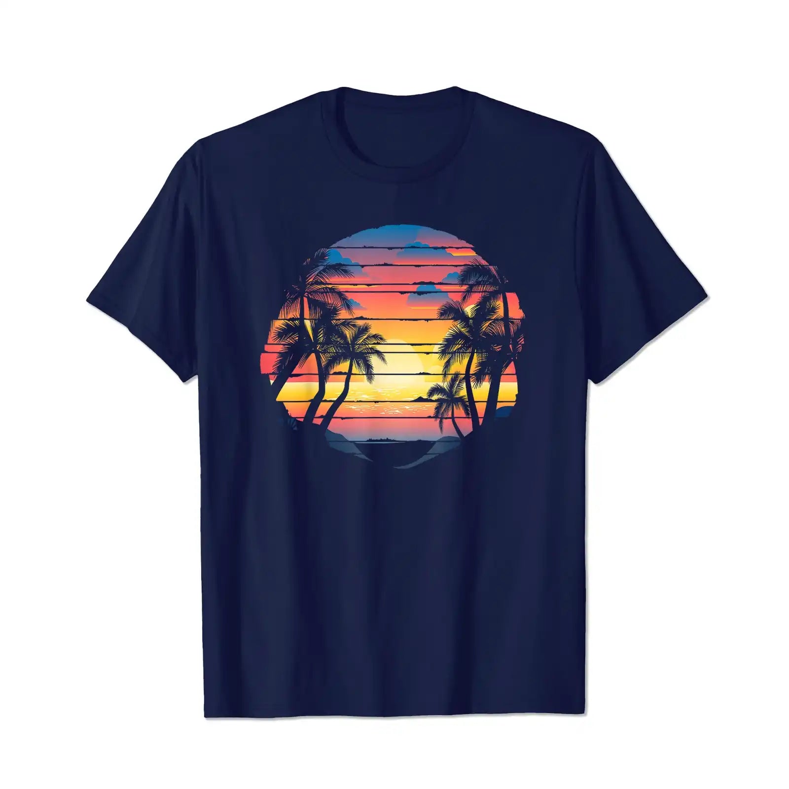 Sunset Beach 2 Men T Shirts Big and Tall Men Shirts Plus Size Short Sleeve Fashion Casual T Shirt Graphic Tee Shirts Tshirts - BigTallGuys
