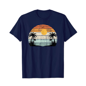 Sunshine Summer Vibes Palm Trees Beach Men T Shirts Big and Tall Men Shirts Plus Size Short Sleeve Fashion Casual T Shirt Graphic Tee Shirts Tshirts