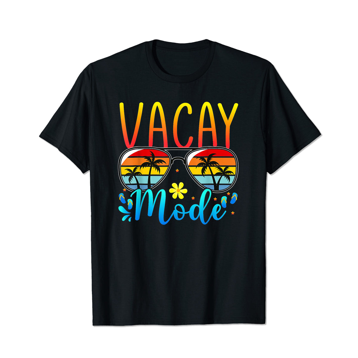 Vacay Mode Men T Shirts Big and Tall Men Shirts Plus Size Short Sleeve Fashion Casual T Shirt Graphic Tee Shirts Tshirts