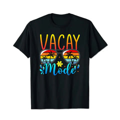 Vacay Mode Men T Shirts Big and Tall Men Shirts Plus Size Short Sleeve Fashion Casual T Shirt Graphic Tee Shirts Tshirts - BigTallGuys