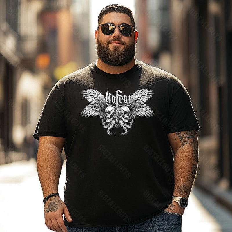 Skull Skeleton T0 5D2C 022 Men T Shirts Big and Tall Men Shirts Plus Size Short Sleeve Fashion Casual T Shirt Graphic Tee Shirts Tshirts