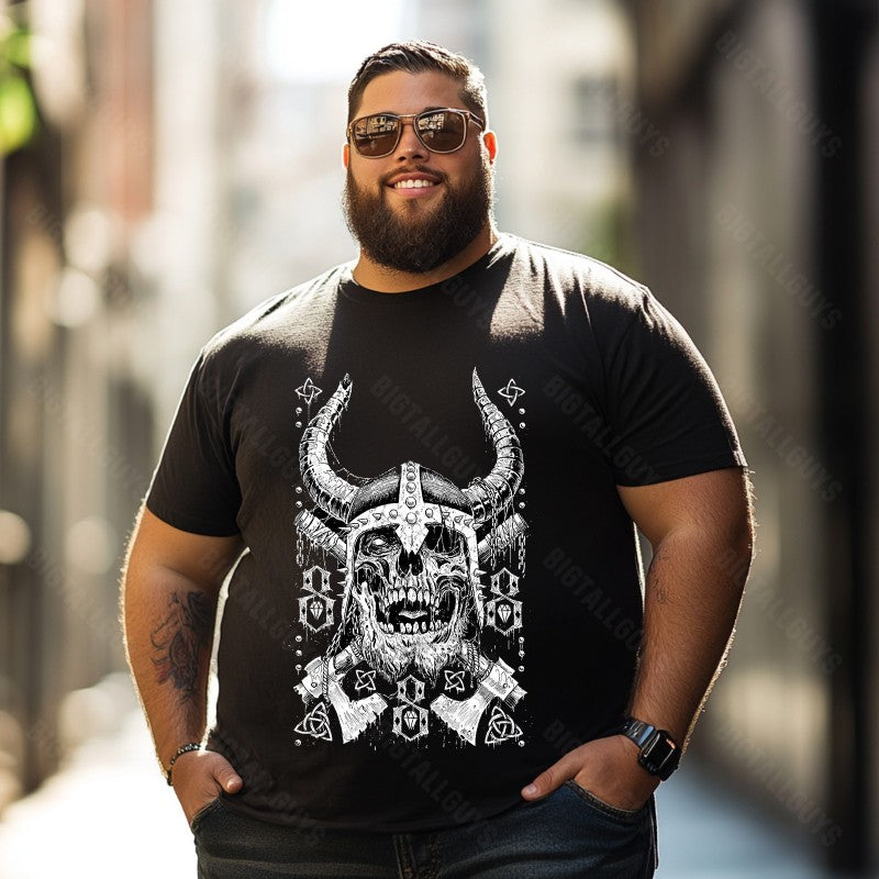 Skull Skeleton T0 5D2C 030 Men T Shirts Big and Tall Men Shirts Plus Size Short Sleeve Fashion Casual T Shirt Graphic Tee Shirts Tshirts