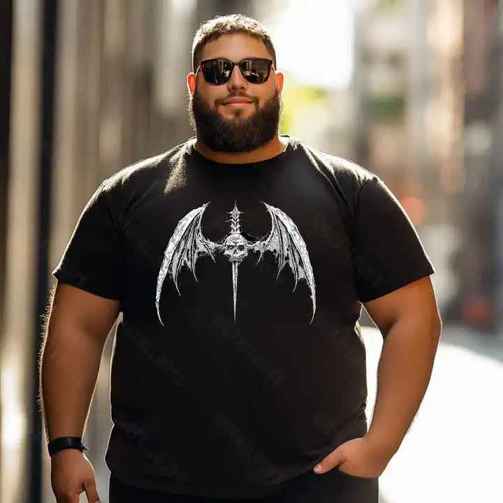 Skull Skeleton T0 5D2C 036 Men T Shirts Big and Tall Men Shirts Plus Size Short Sleeve Fashion Casual T Shirt Graphic Tee Shirts Tshirts