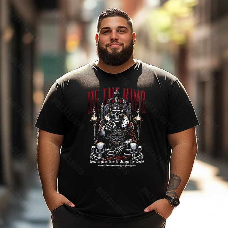 Skull Skeleton T0 5D2C 039 Men T Shirts Big and Tall Men Shirts Plus Size Short Sleeve Fashion Casual T Shirt Graphic Tee Shirts Tshirts