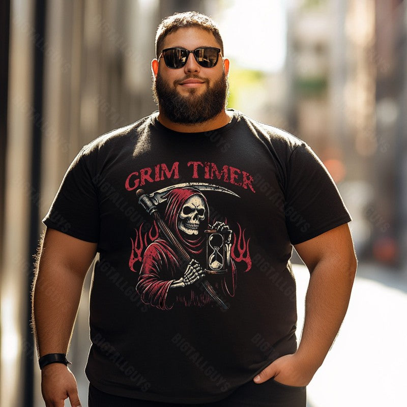 Skull Skeleton T0 5D2C 072 Men T Shirts Big and Tall Men Shirts Plus Size Short Sleeve Fashion Casual T Shirt Graphic Tee Shirts Tshirts