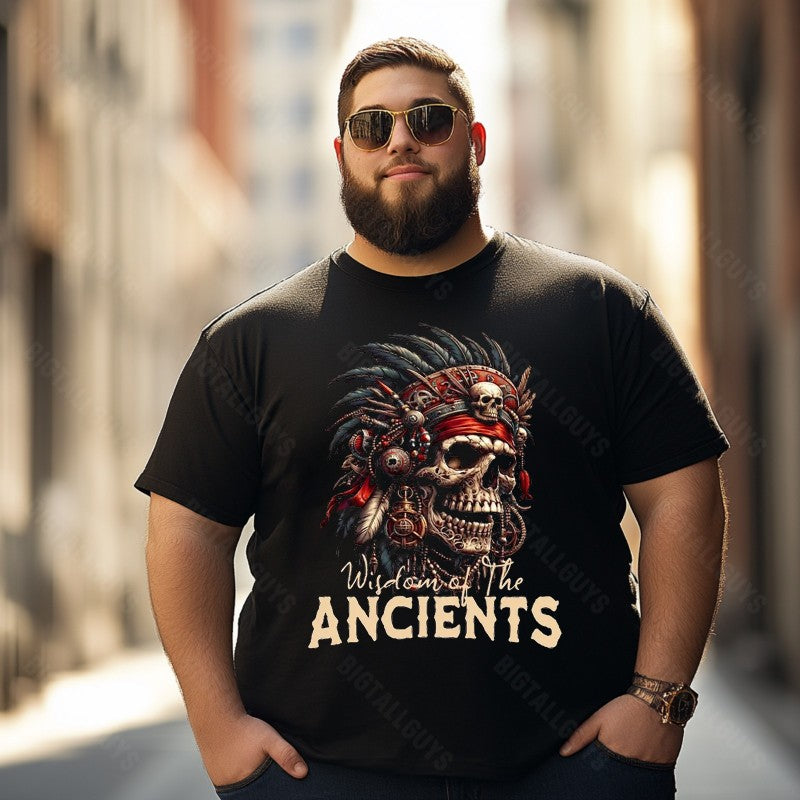 Skull Skeleton T0 5D2C 079 Men T Shirts Big and Tall Men Shirts Plus Size Short Sleeve Fashion Casual T Shirt Graphic Tee Shirts Tshirts