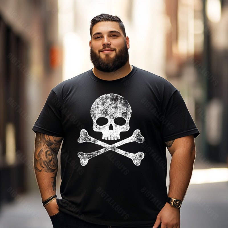 Skull Skeleton T0 5D2C 085 Men T Shirts Big and Tall Men Shirts Plus Size Short Sleeve Fashion Casual T Shirt Graphic Tee Shirts Tshirts