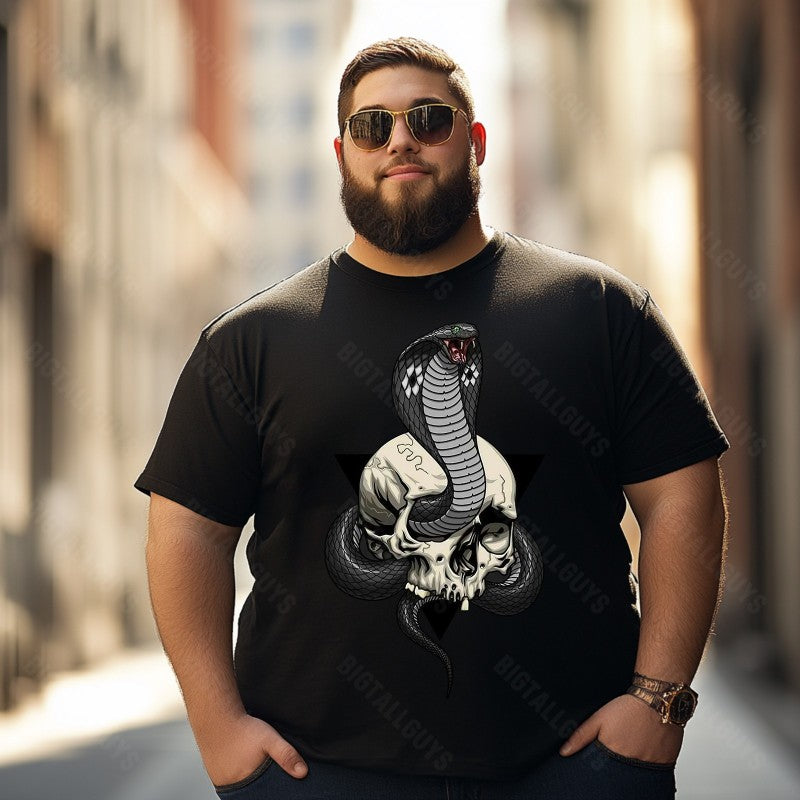 Skull Skeleton T0 5D2C 127 Men T Shirts Big and Tall Men Shirts Plus Size Short Sleeve Fashion Casual T Shirt Graphic Tee Shirts Tshirts