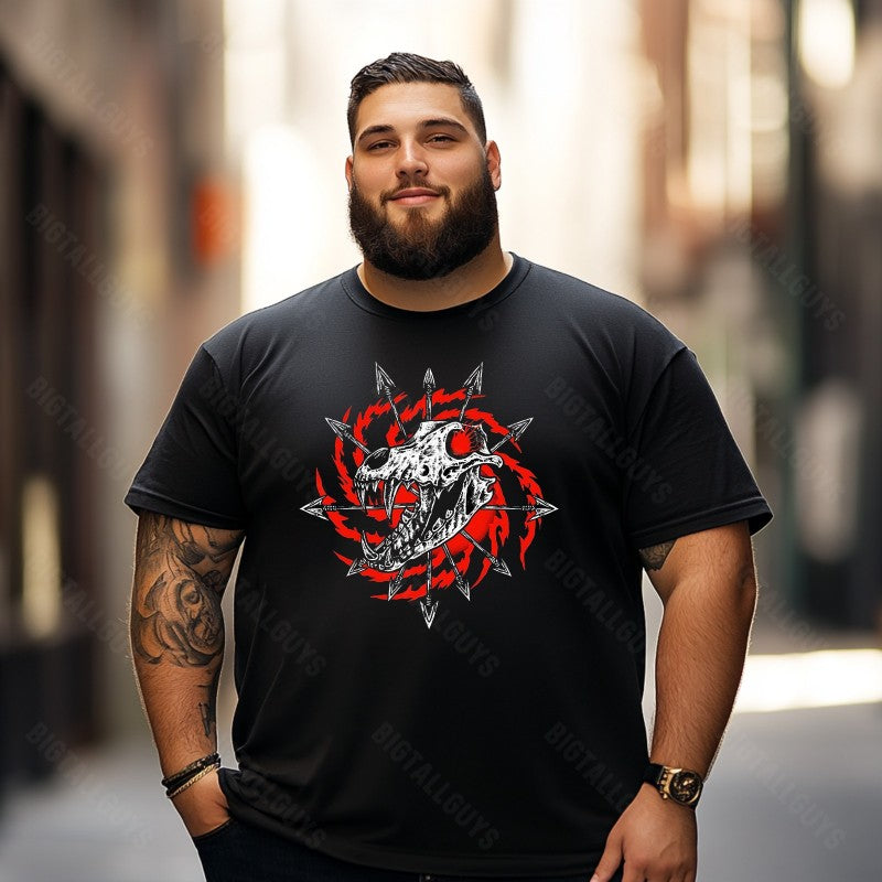 Skull Skeleton T0 5D2C 133 Men T Shirts Big and Tall Men Shirts Plus Size Short Sleeve Fashion Casual T Shirt Graphic Tee Shirts Tshirts